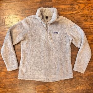 Patagonia Los Gatos Deep Pile Fleece 1/4 Zip Women's Size XL in Drifter Gray
